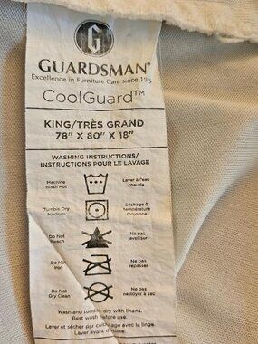 Mattress Cover, waterproof, in excellent condition. Sized King.